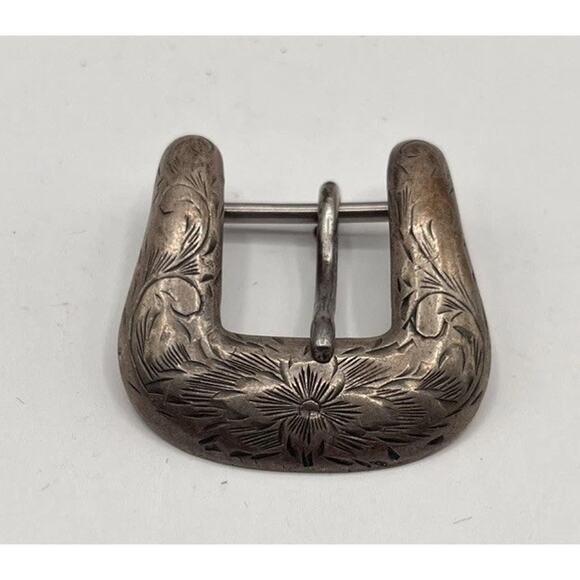 Vintage Western Silversmiths Canoga Park CA Sterling Silver Belt Buckle 1 Piece main image 4